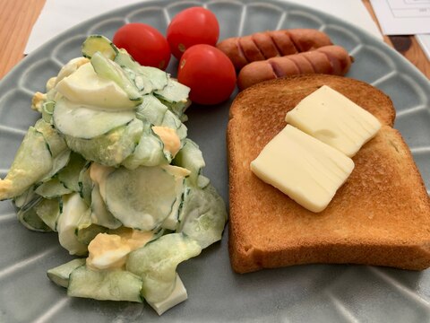 ダイエット中の方に★きゅうりがメインの卵サラダ